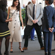 Prince Harry and Meghan Markle speak with delegates from the Commonwealth Youth Forum.